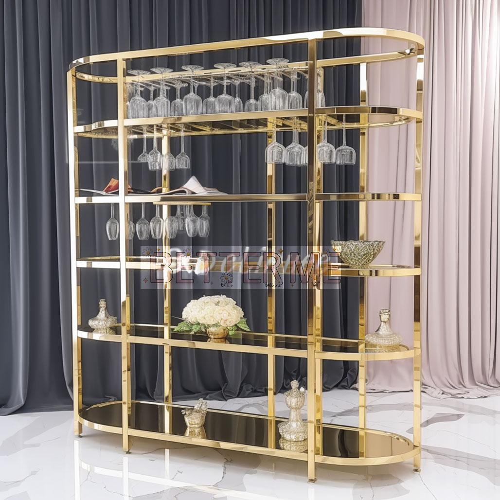 Luxury Gold Party Shelf for Banquets and Weddings
