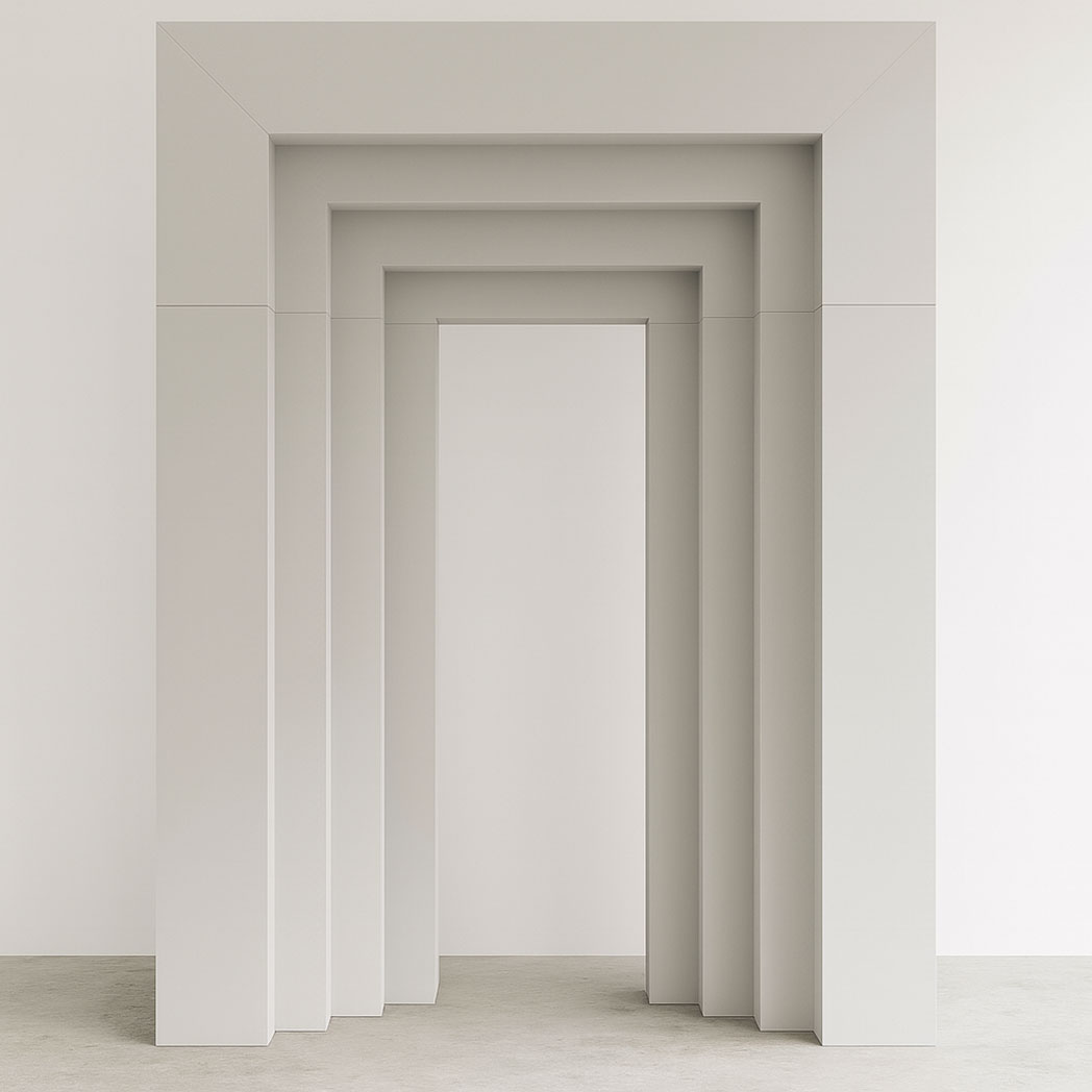 Square head layered PVC backdrop arch, customizable wedding event backdrop
