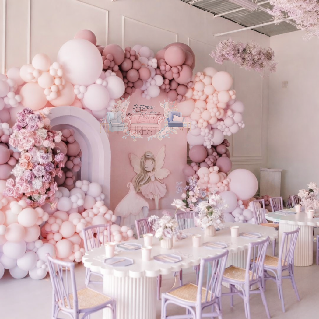 Pastel kids party furniture onsite Melbourne