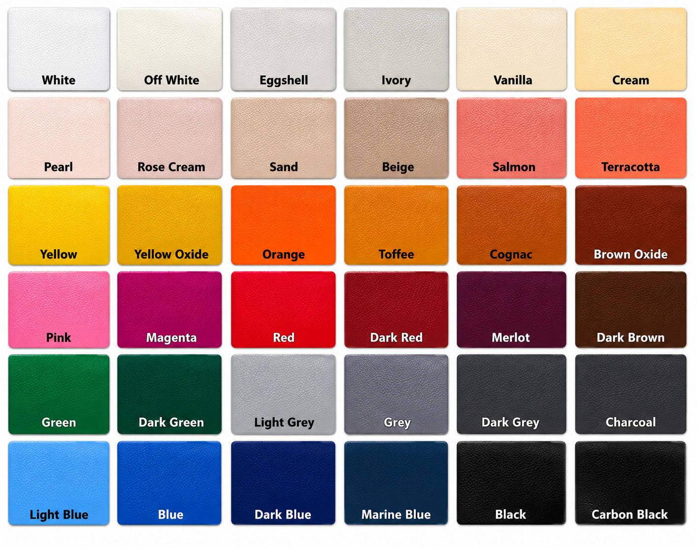 PU leather cushion colour options for wedding and banquet chairs