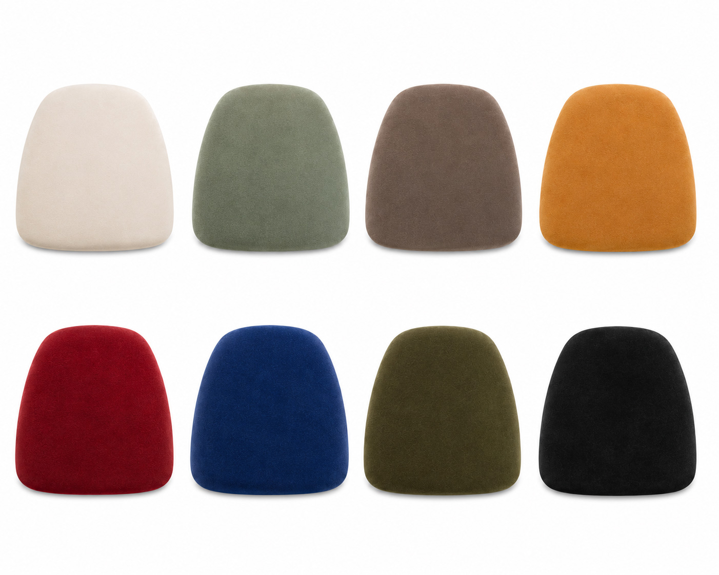 Velvet Panel Chiavari Chair Cushion Color Options
