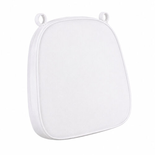 White kids Chiavari chair cushion with fabric cover for event and party seating