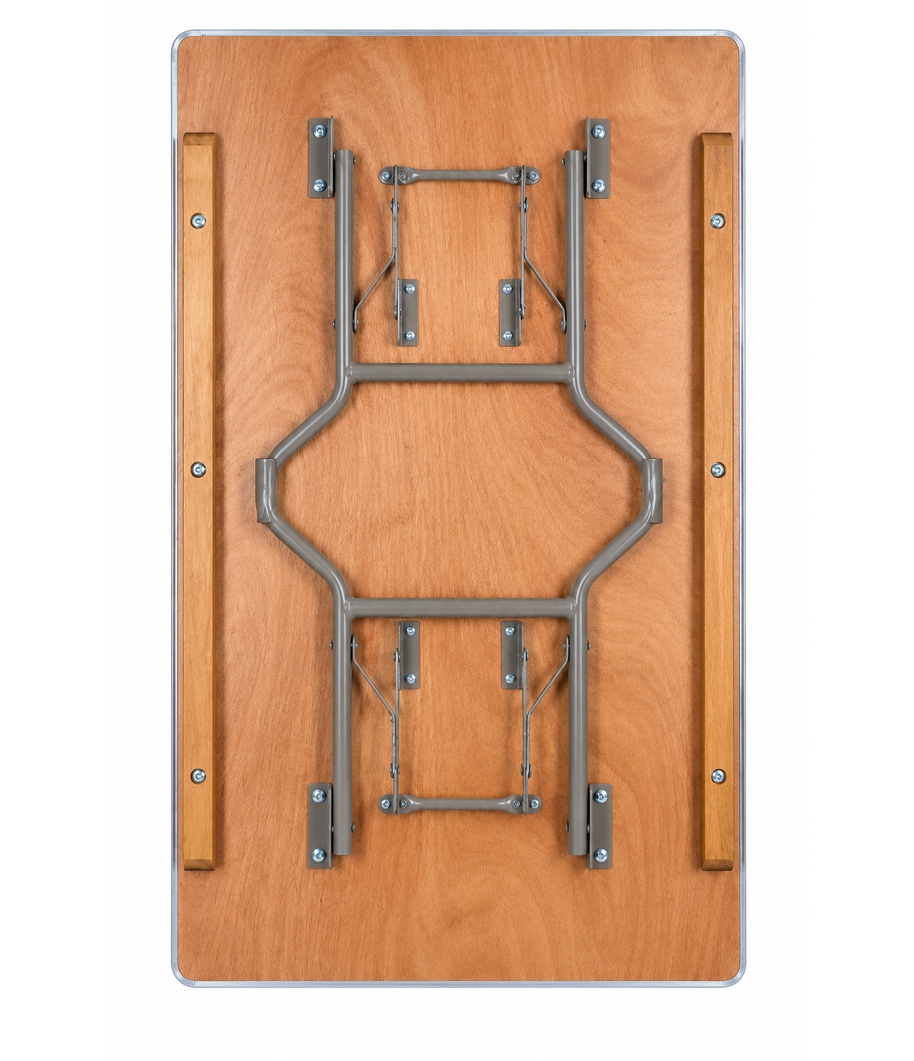 Kids wooden folding chair with plywood seat and backrest
